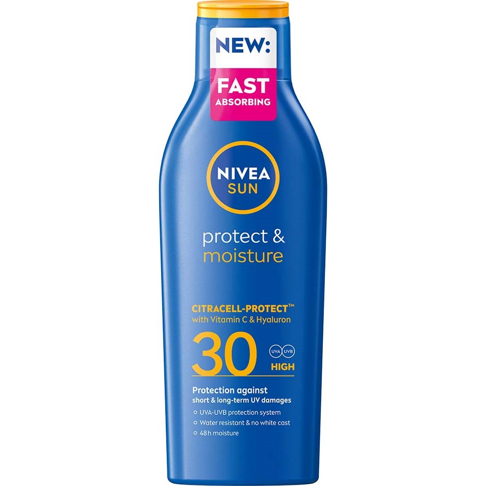 NIVEA SUN Protect & Moisture Sun Lotion SPF30 200 ml billede