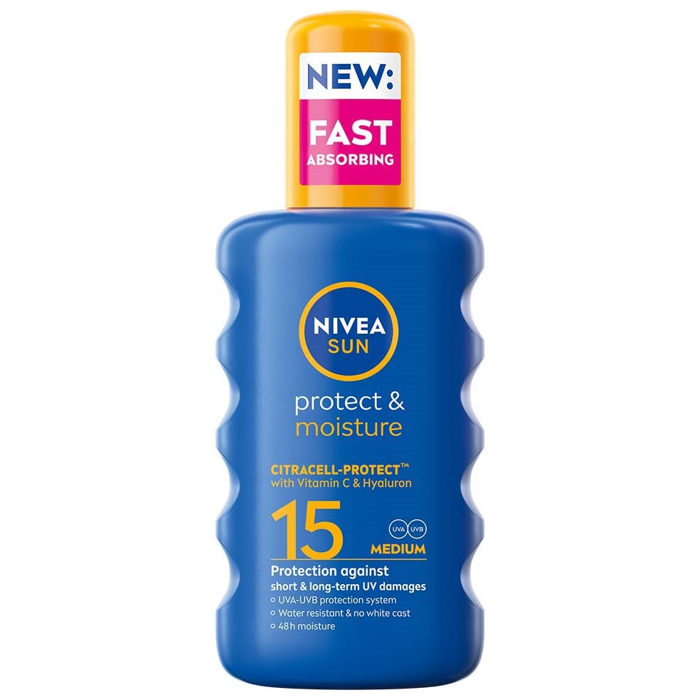 NIVEA SUN Protect & Moisture Sun Spray SPF15 200 ml