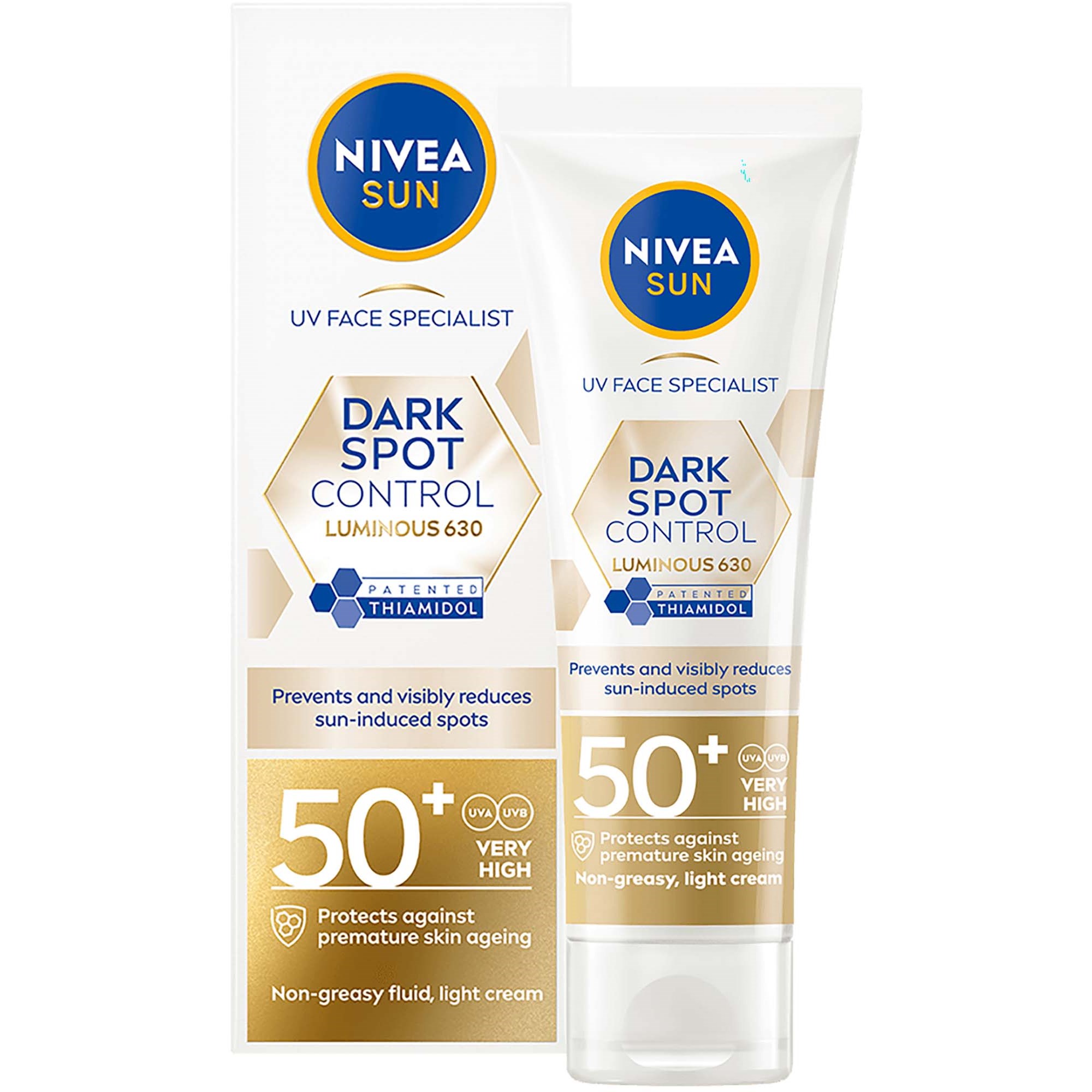 NIVEA Luminous630 UV Face Dark Spot Control SPF50+ 40 ml billede