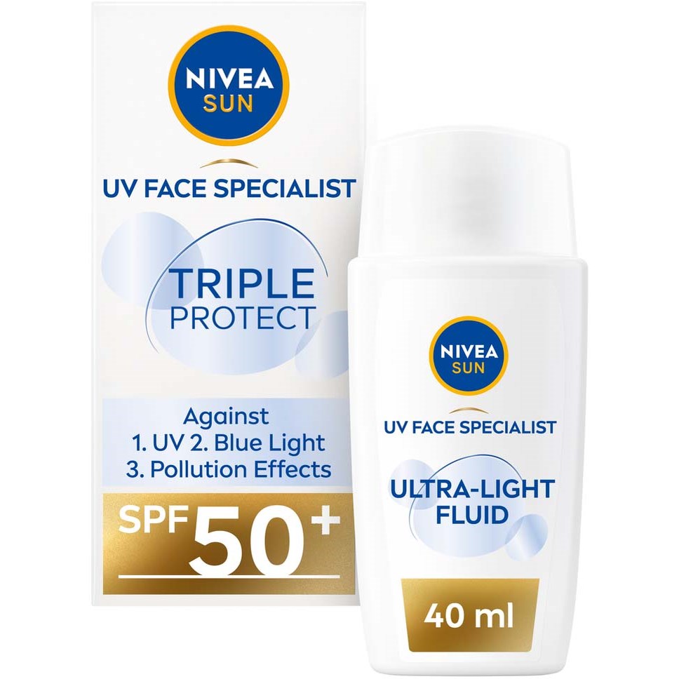 NIVEA SUN UV Face Specialist Triple Protect Fluid SPF50+ 40 ml billede