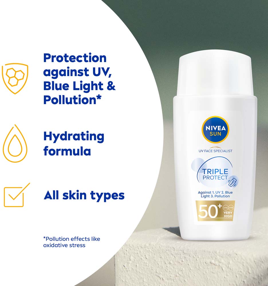 NIVEA Sun Protect & Moisture Sunscreen Lotion SPF30 Sunburn Protection 200mL