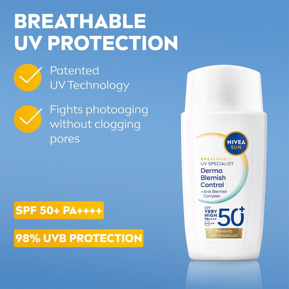 NIVEA SUN UV Face Specialist Derma Skin Clear SPF50+ 40 ml