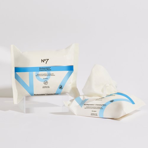 Салфетки для снятия макияжа No7 Essential Cleansing биоразлагаемые, 30 шт — фото 3