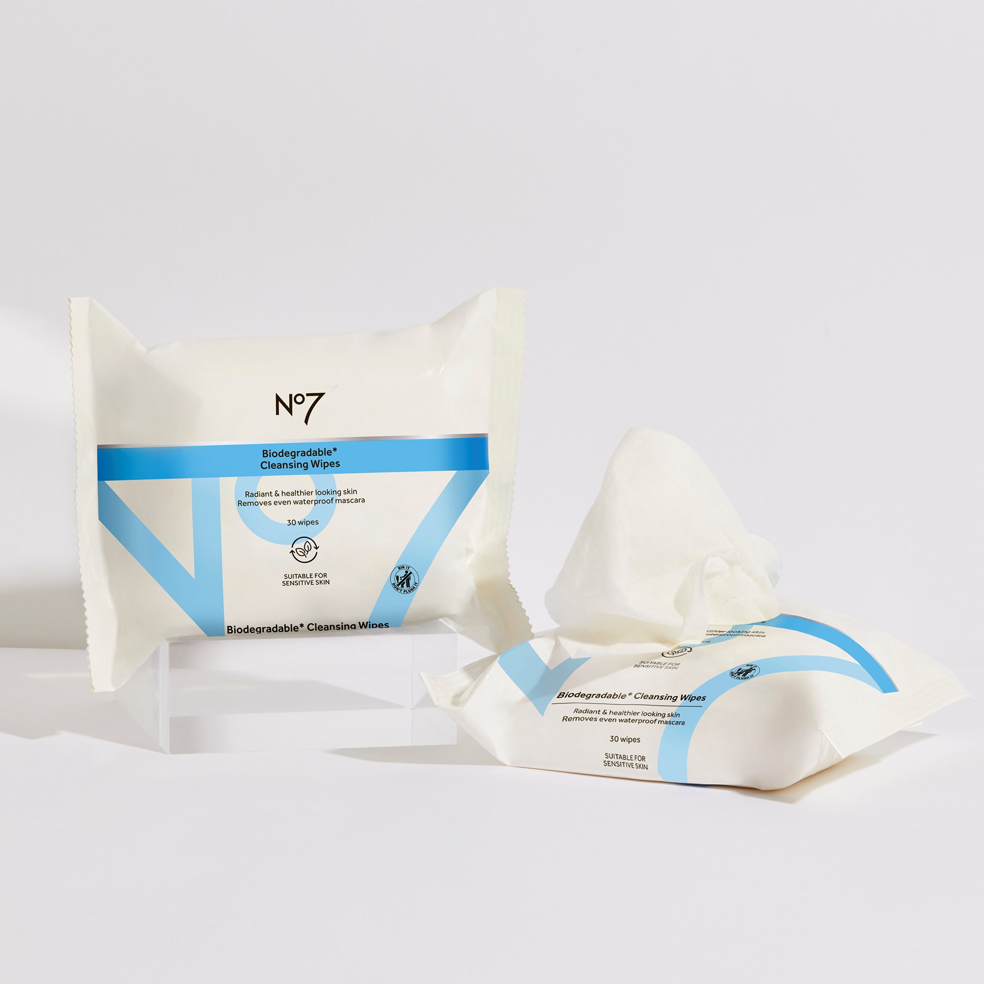 No7 Essential Cleansing Biodegradable Wipes 30 szt. (obrázok 3)