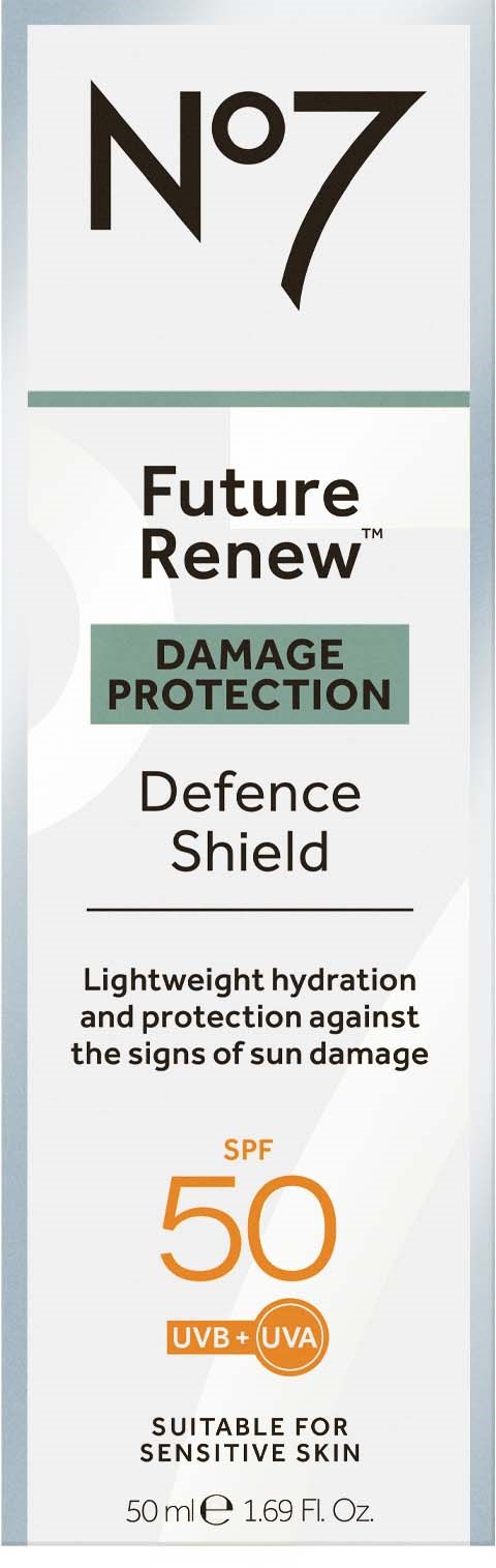 Солнцезащитный крем для лица No7 Future Renew Shield SPF 50, с антиоксидантами, 50 мл — фото 2
