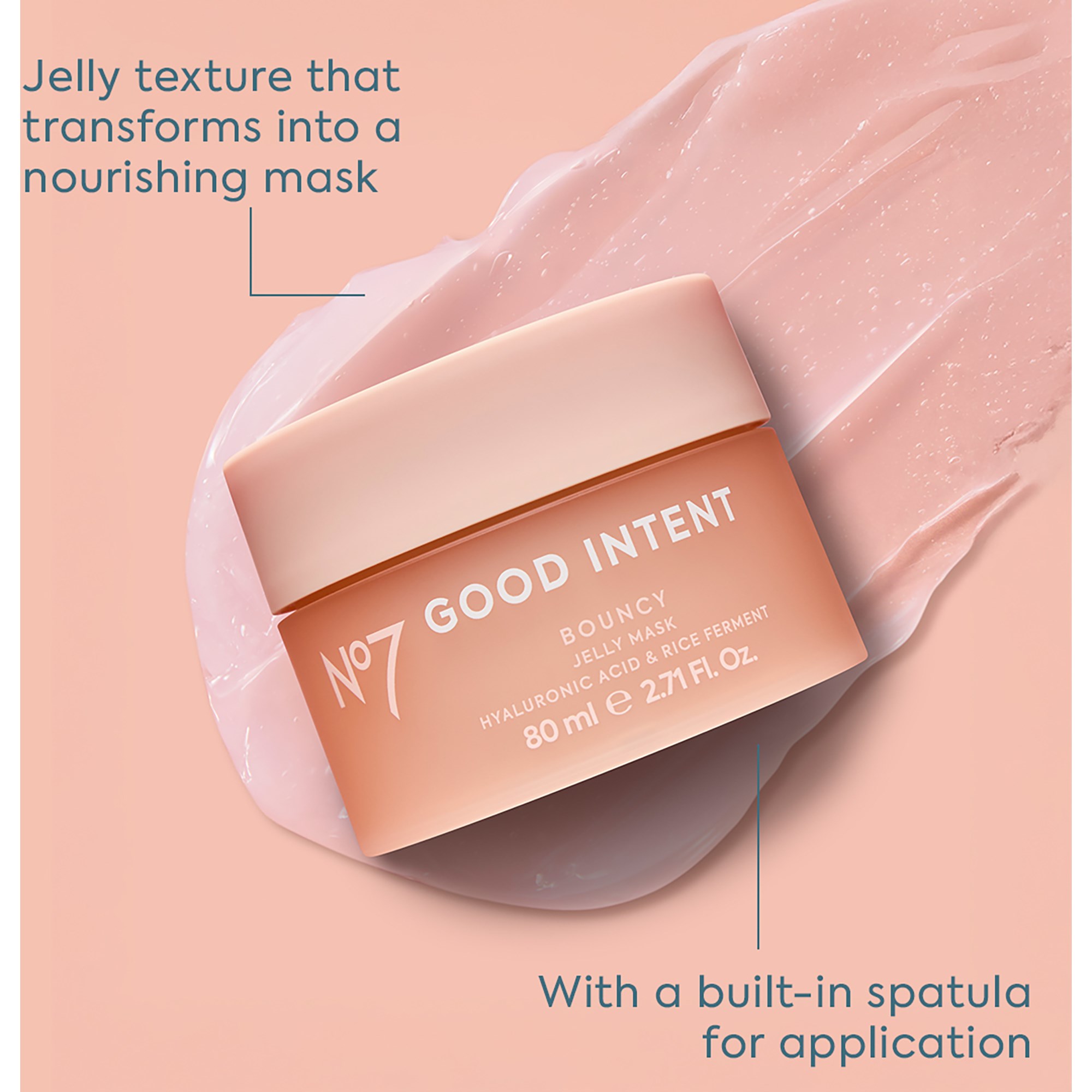 No7 Good Intent Bouncy Jelly Mask (obrázok 3)
