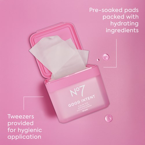 Успокаивающие пэды для лица No7 Good Intent Calm Fix Soothing Pads с центеллой азиатской — фото 3