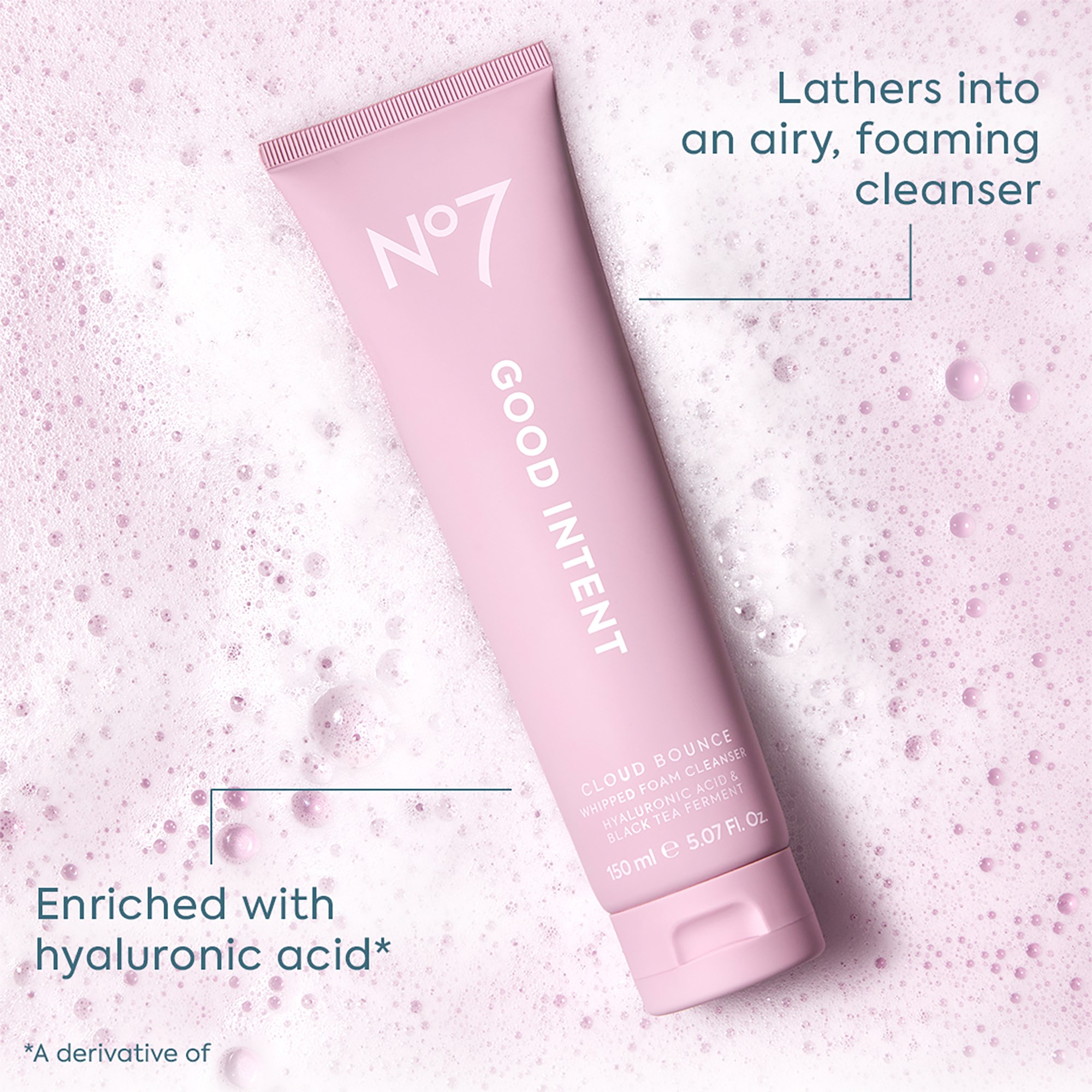 No7 Good Intent Cloud Bounce Whipped Foam Cleanser (obrázok 3)