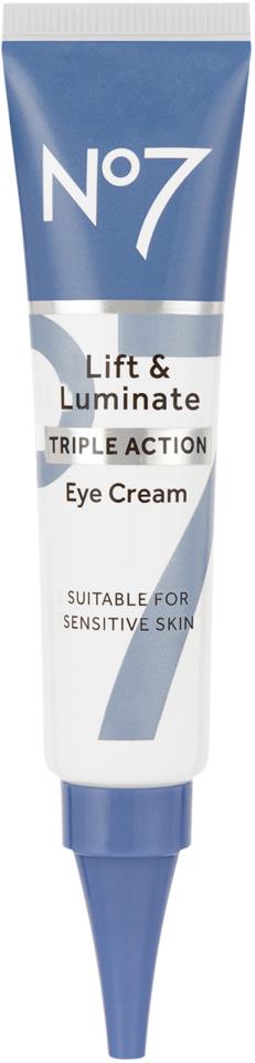 No7 Lift & Luminate Triple Action Eye Cream 15 ml