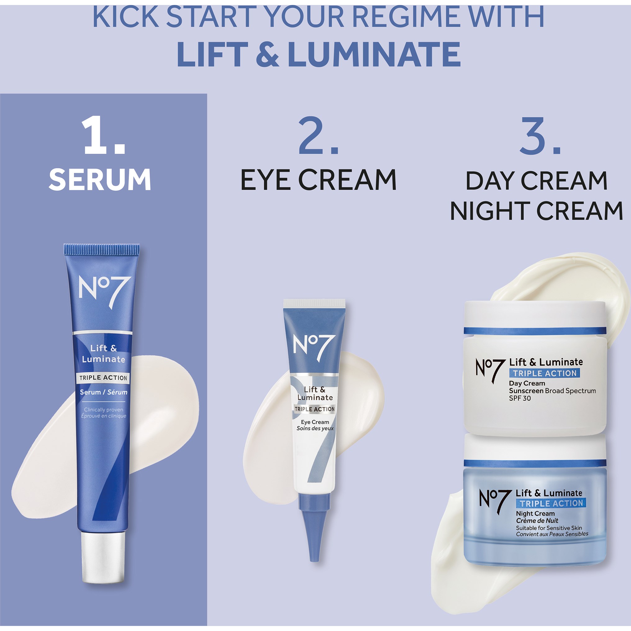 No7 Lift & Luminate Triple Action Face Serum 30 ml (obrázok 4)