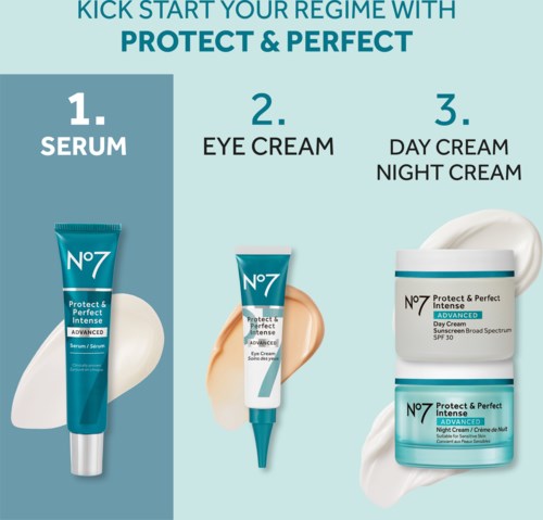 Сыворотка для лица No7 Protect & Perfect Intense Advanced Face Serum, антивозрастная, увлажняющая, 30 мл — фото 5
