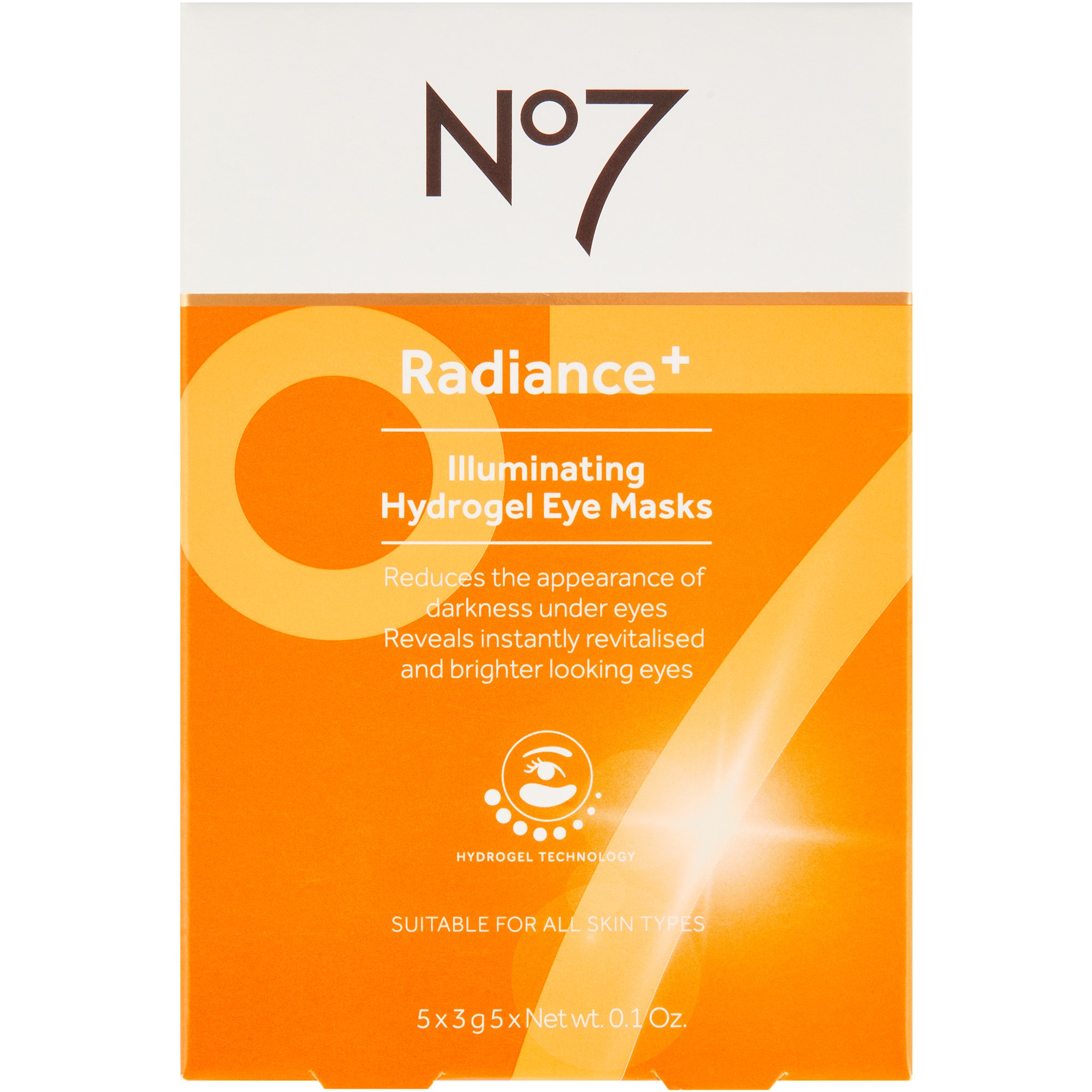 No7 Radiance Plus Hydrogel Eye Masks 5 pcs - 5 ml