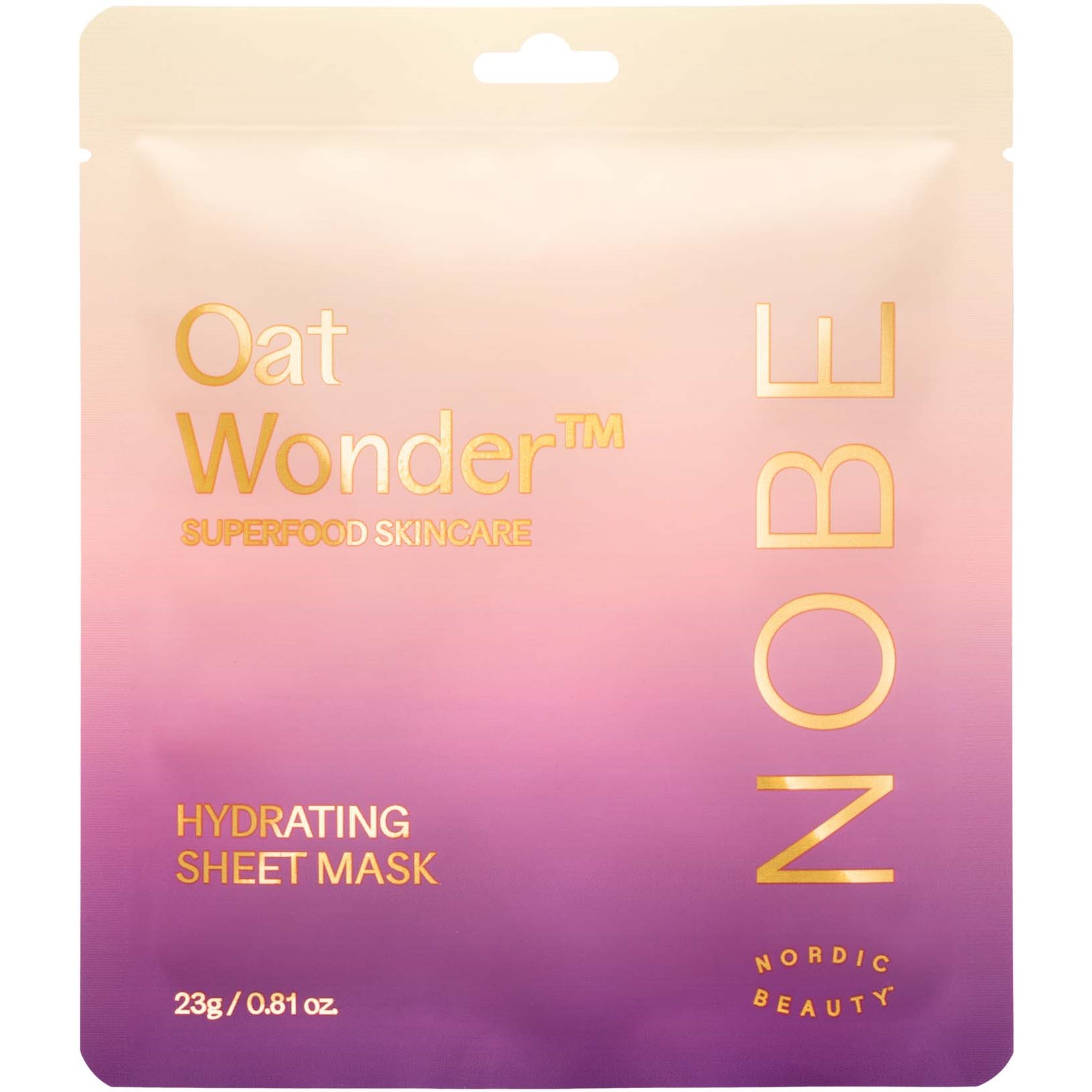 NOBE Oat Wonder Hydrating Sheet Mask 23g