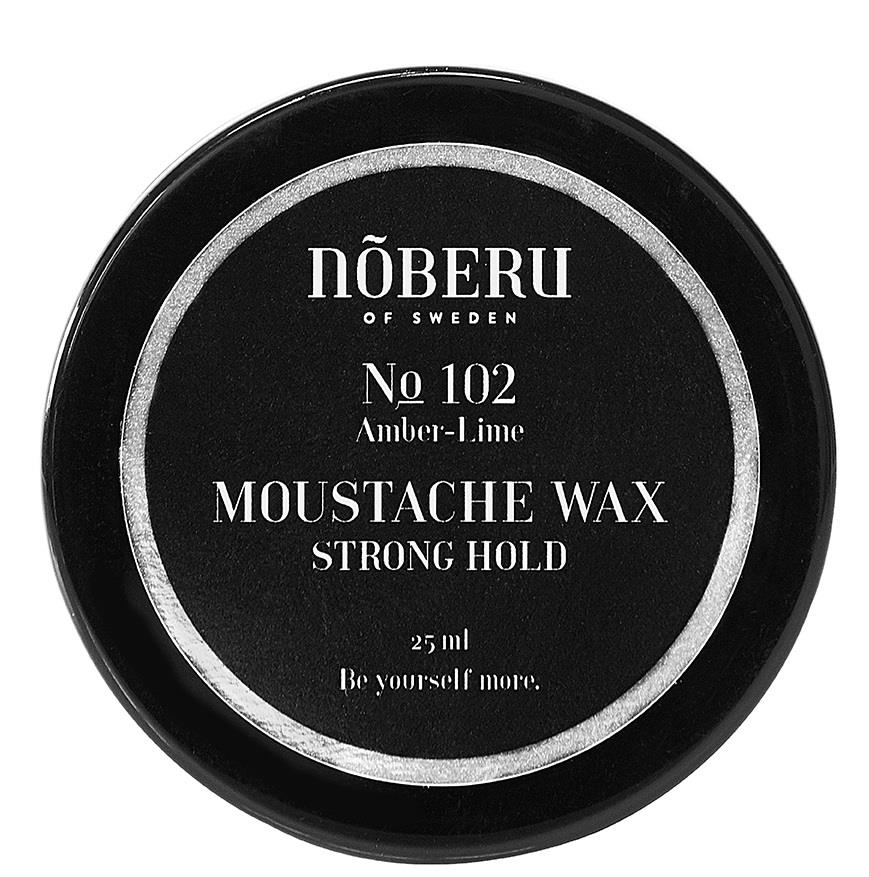 Nõberu of Sweden Moustache Wax Strong Hold Amber Lime