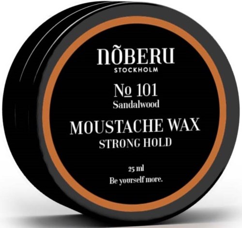Nõberu Stockholm Moustache Wax, Strong Hold No 101 Sandalwood 25 ml