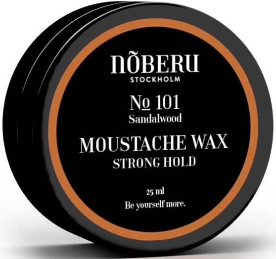 Nõberu Stockholm Moustache Wax, Strong Hold No 101 Sandalwood 25 ml