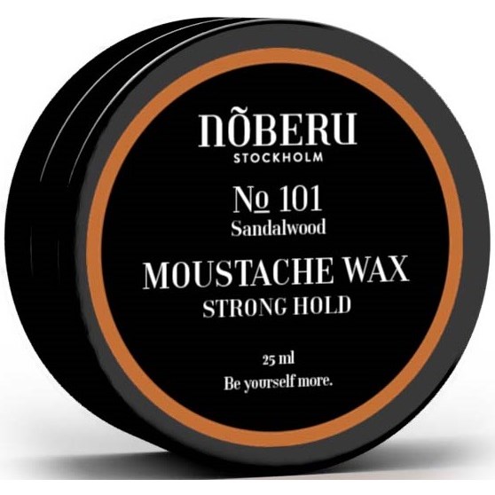 Nõberu of Sweden Moustache Wax, Strong Hold No 101 Sandalwood 2 billede