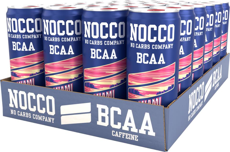 NOCCO BCAA Miami Strawberry 24-Pack