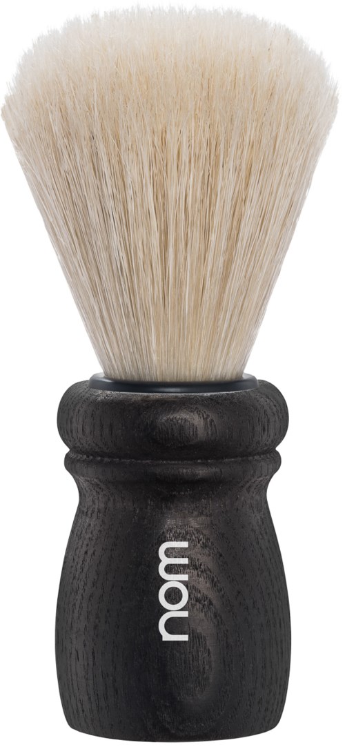 NOM ALFRED Shaving Brush Natural Bristle Black Ash
