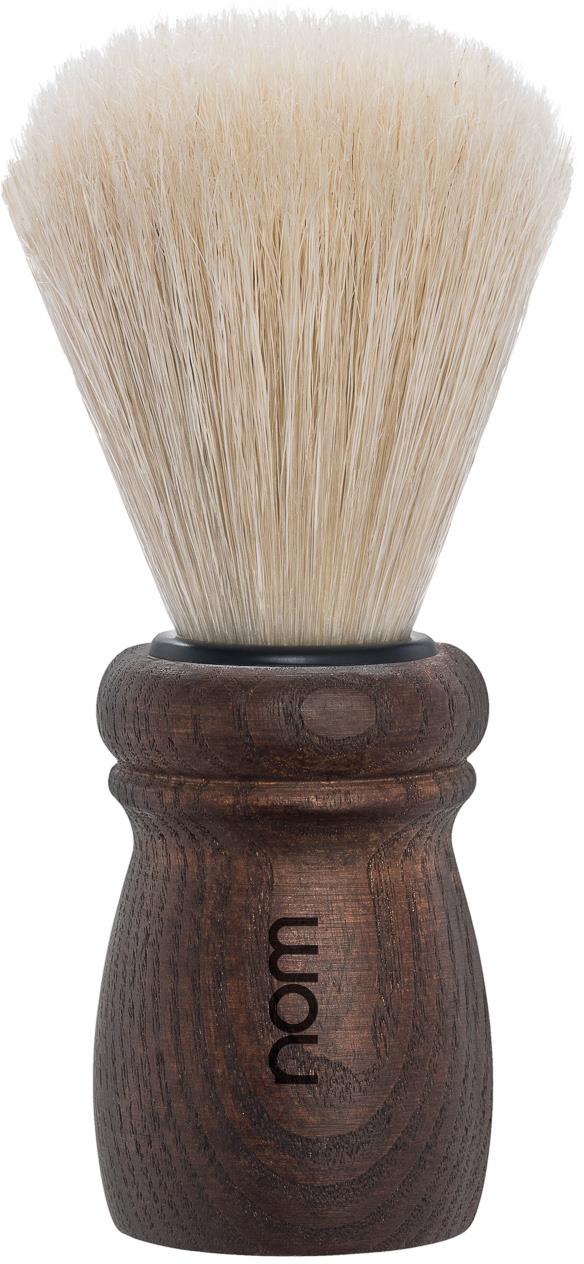 NOM ALFRED Shaving Brush Natural Bristle Dark Ash