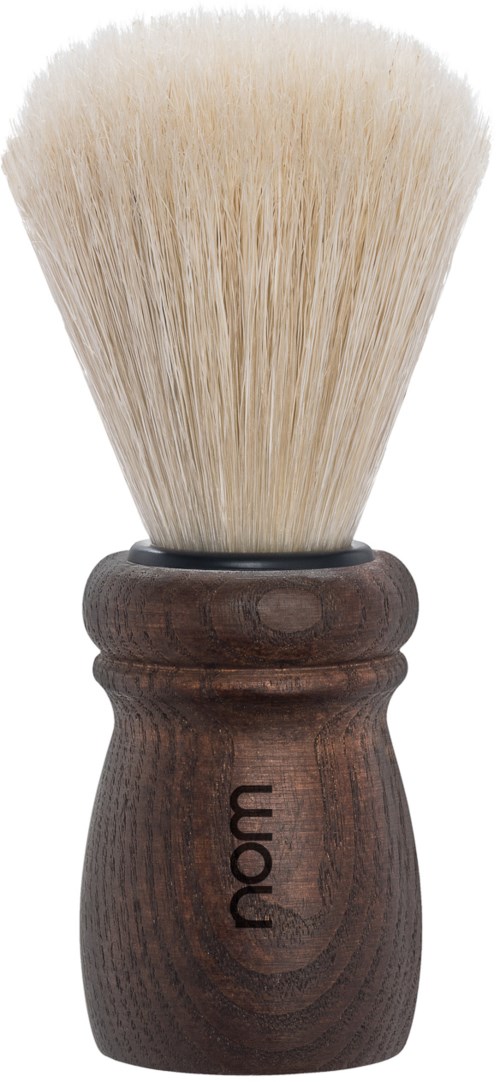 NOM ALFRED Shaving Brush Natural Bristle Dark Ash