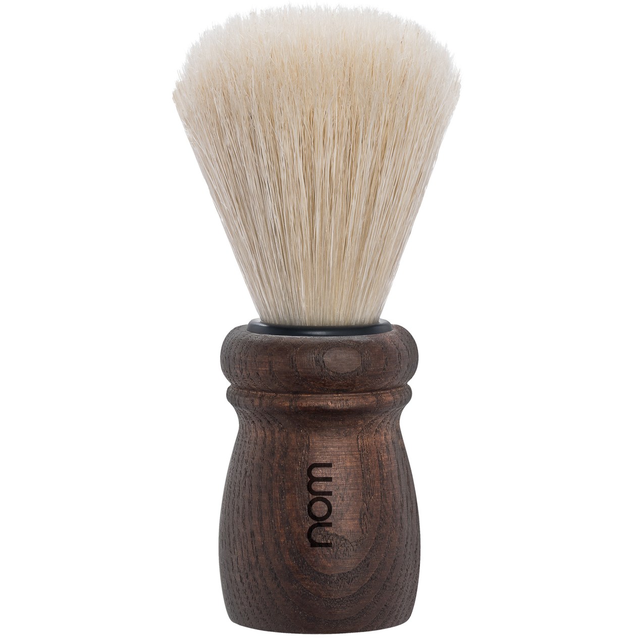 NOM ALFRED Shaving Brush Natural Bristle Dark Ash billede