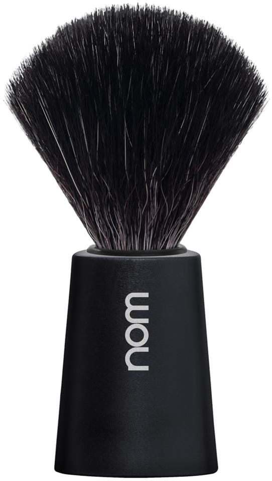 NOM CARL Shaving Brush Black Fibre Black