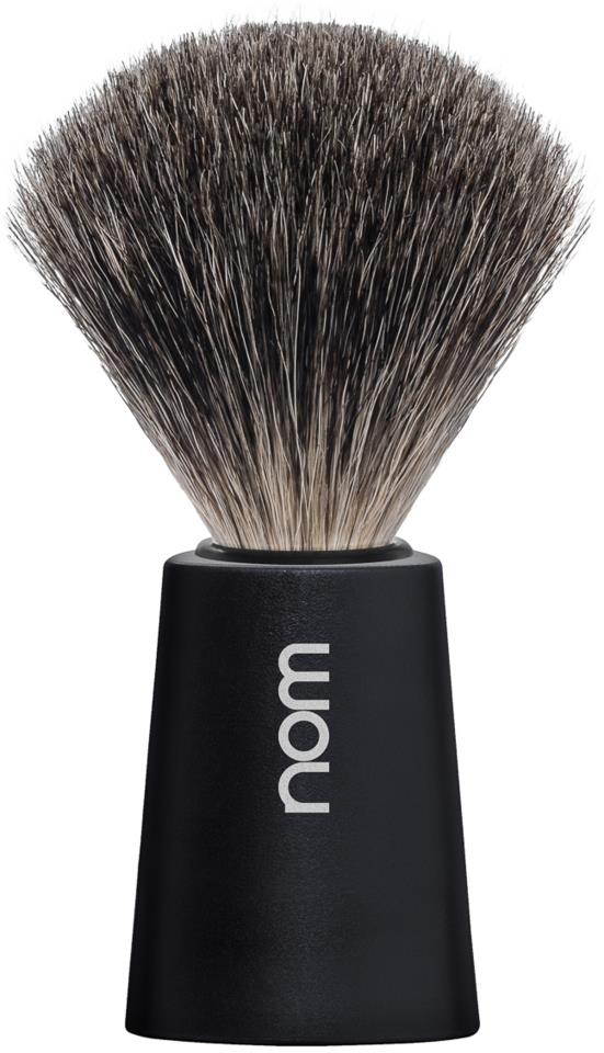 NOM CARL Shaving Brush Pure Badger Black