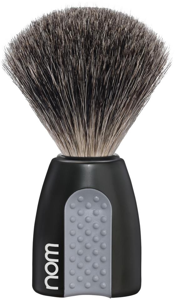 NOM ERIK Shaving Brush Pure Badger Black