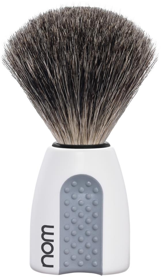 NOM ERIK Shaving Brush Pure Badger White