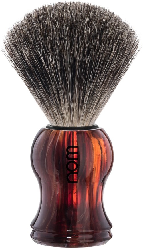 NOM GUSTAV Shaving Brush Pure Badger Havanna