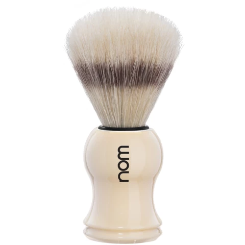 NOM GUSTAV Shaving Brush Pure Bristle Havanna, vit från NOM