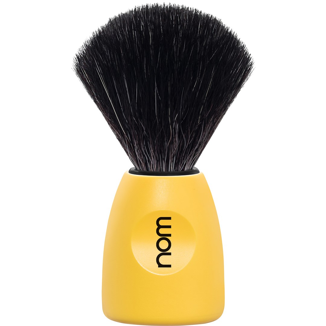 NOM LASSE Shaving Brush Black Fibre Lemon Lemon