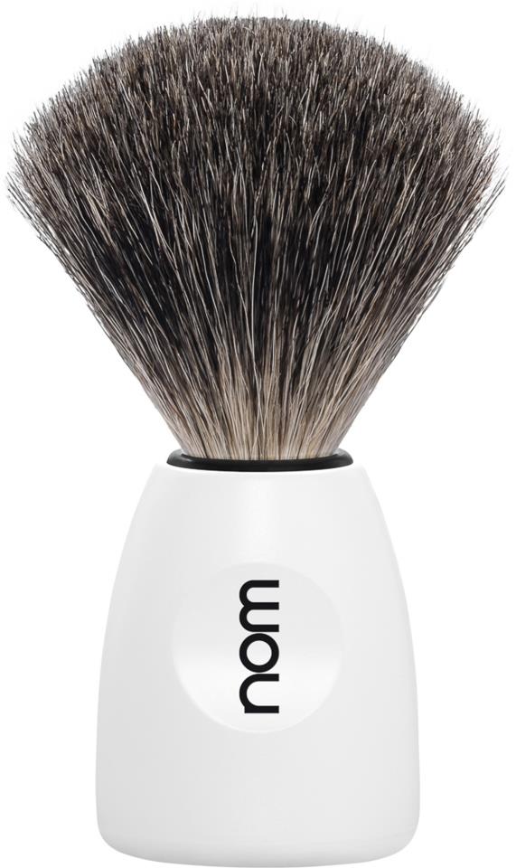 NOM LASSE Shaving Brush Pure Badger White