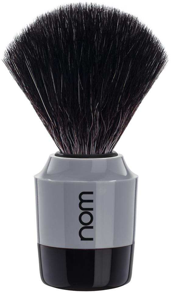 NOM MARTEN Shaving Brush Black Fibre Black Grey