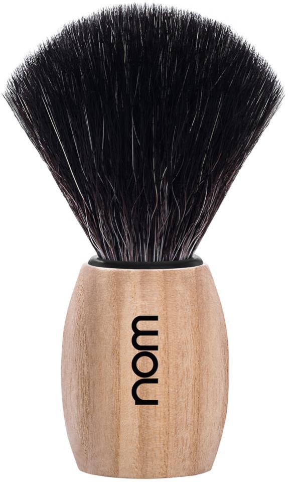 NOM OLE Shaving Brush Black Fibre Pure Ash