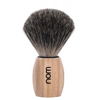 Läs mer om NOM OLE Shaving Brush Pure Badger - Pure Ash