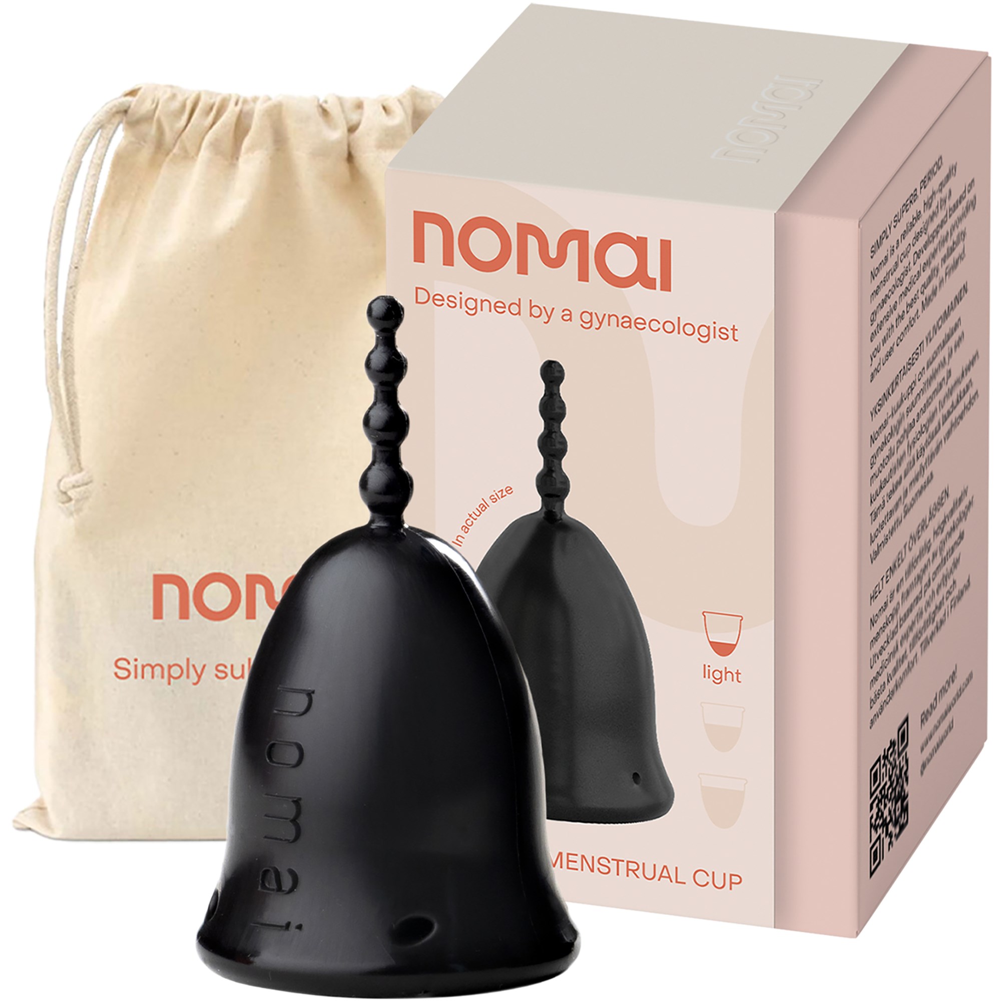 Alternativ bild 1 för Nomai Menstrual Cup Heavy Black