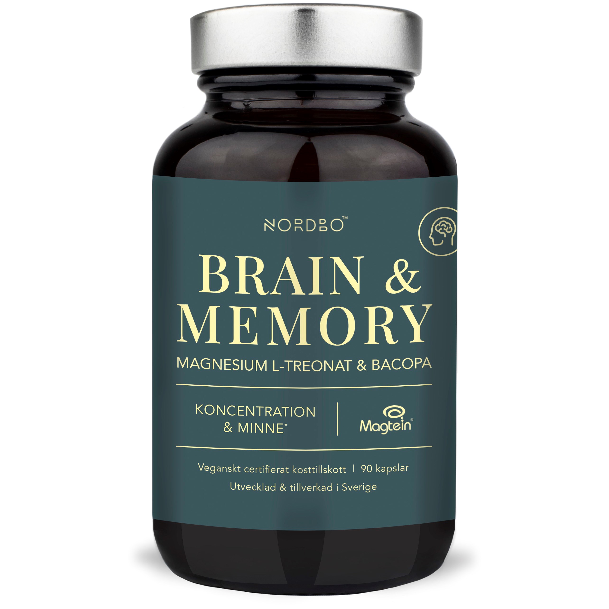 Nordbo Nordbo Brain & Memory Magnesium, 90 st parfym