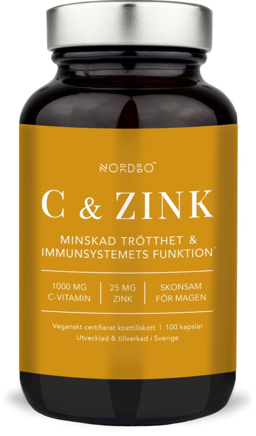 Nordbo C-vitamin & Zink 100 kap