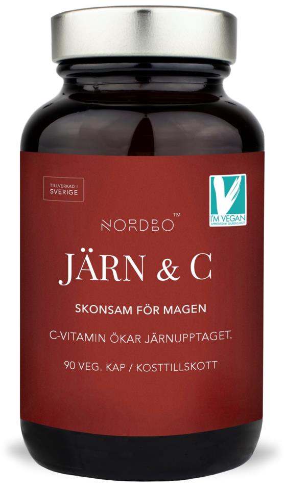 Nordbo, Järn & C-vitamin 90 kap