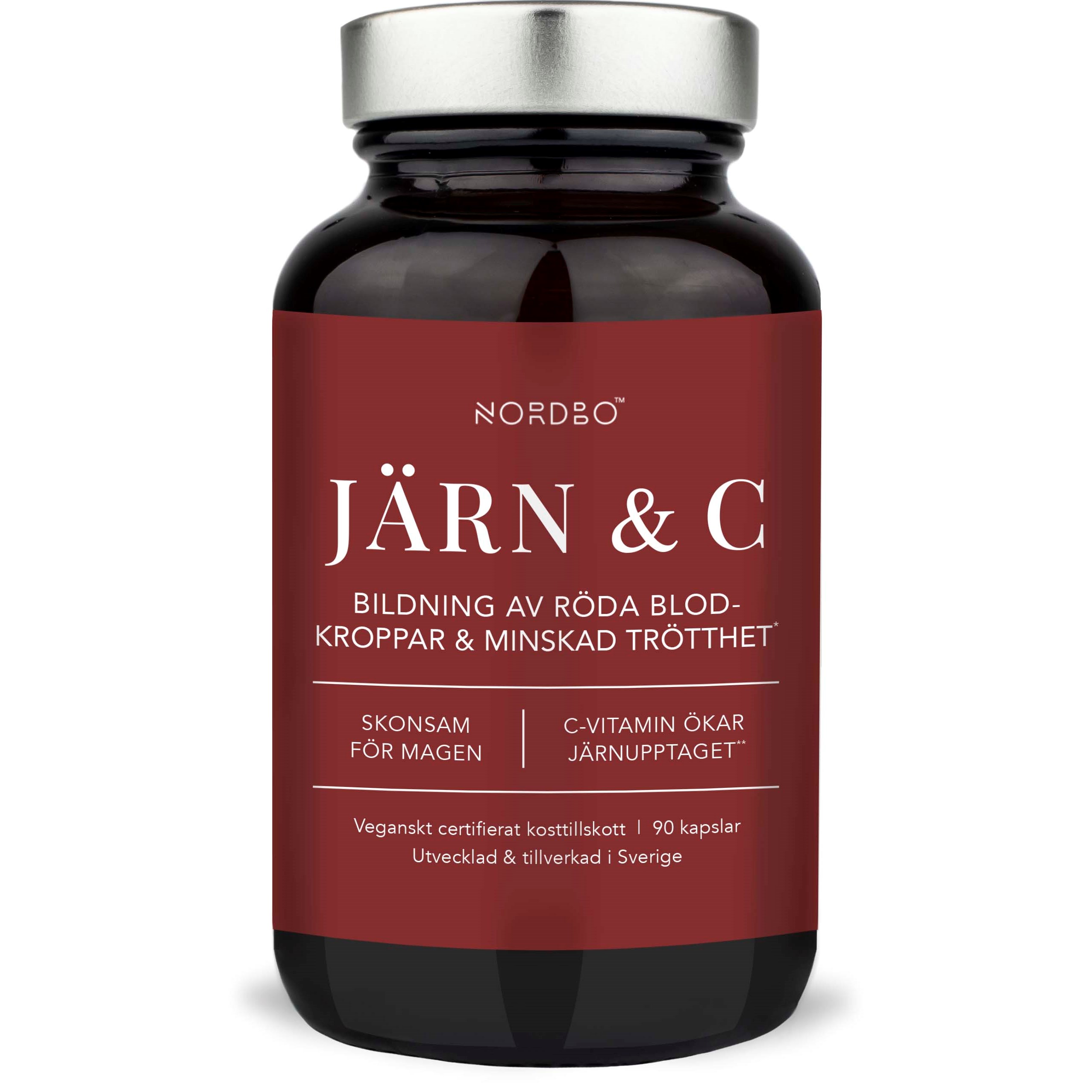 Nordbo Järn & C-vitamin 90 kap