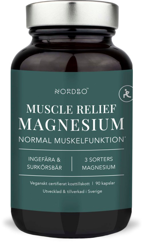 Nordbo Muscle Relief Magnesium 90 kap
