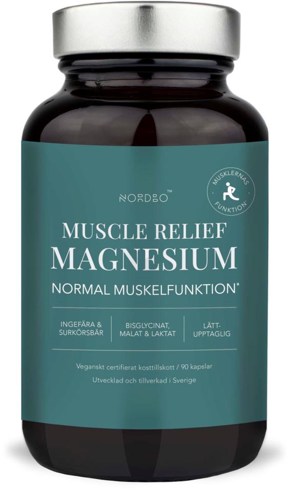 Nordbo Muscle Relief Magnesium 90 kap