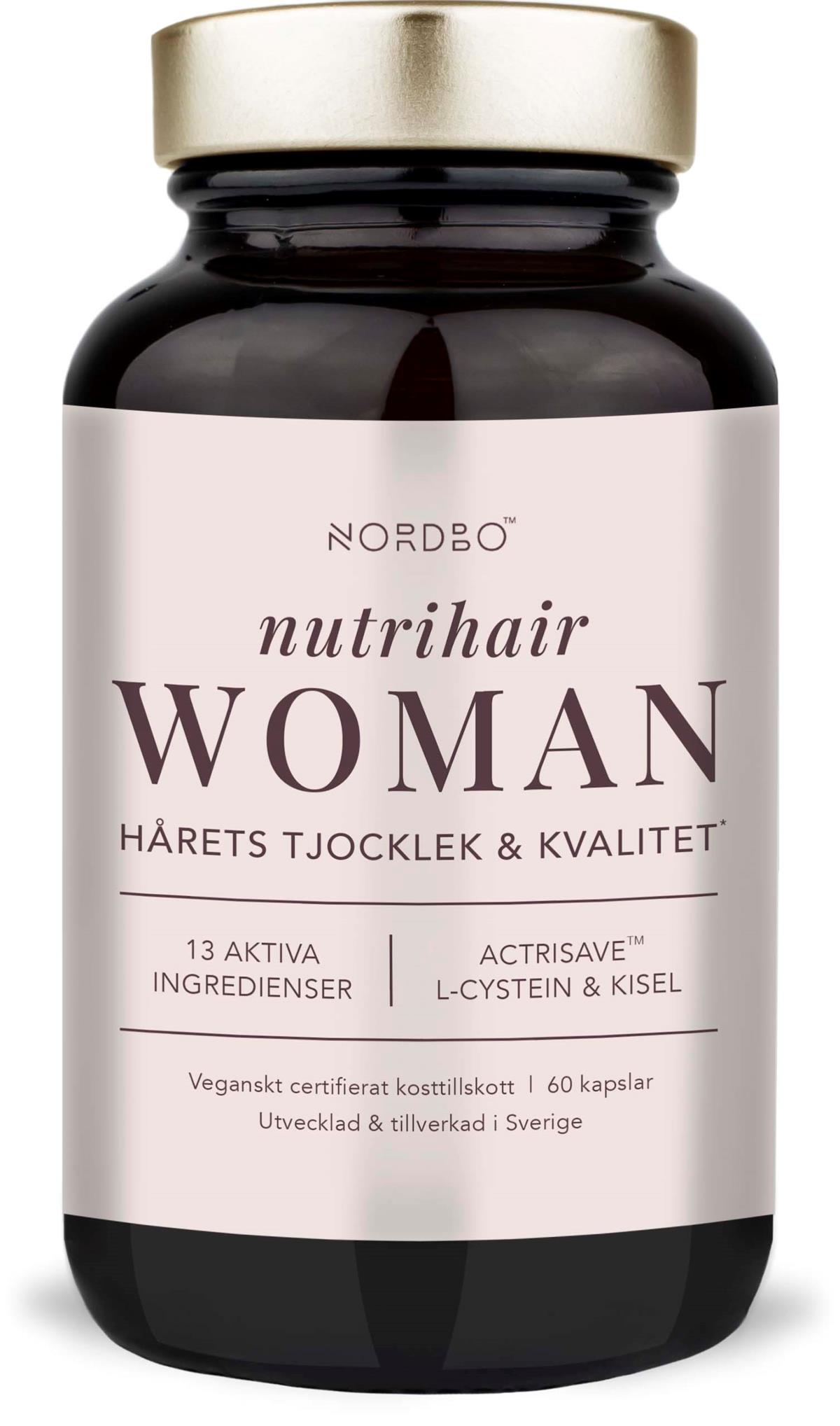 Nordbo Nutrihair Woman 60 caps