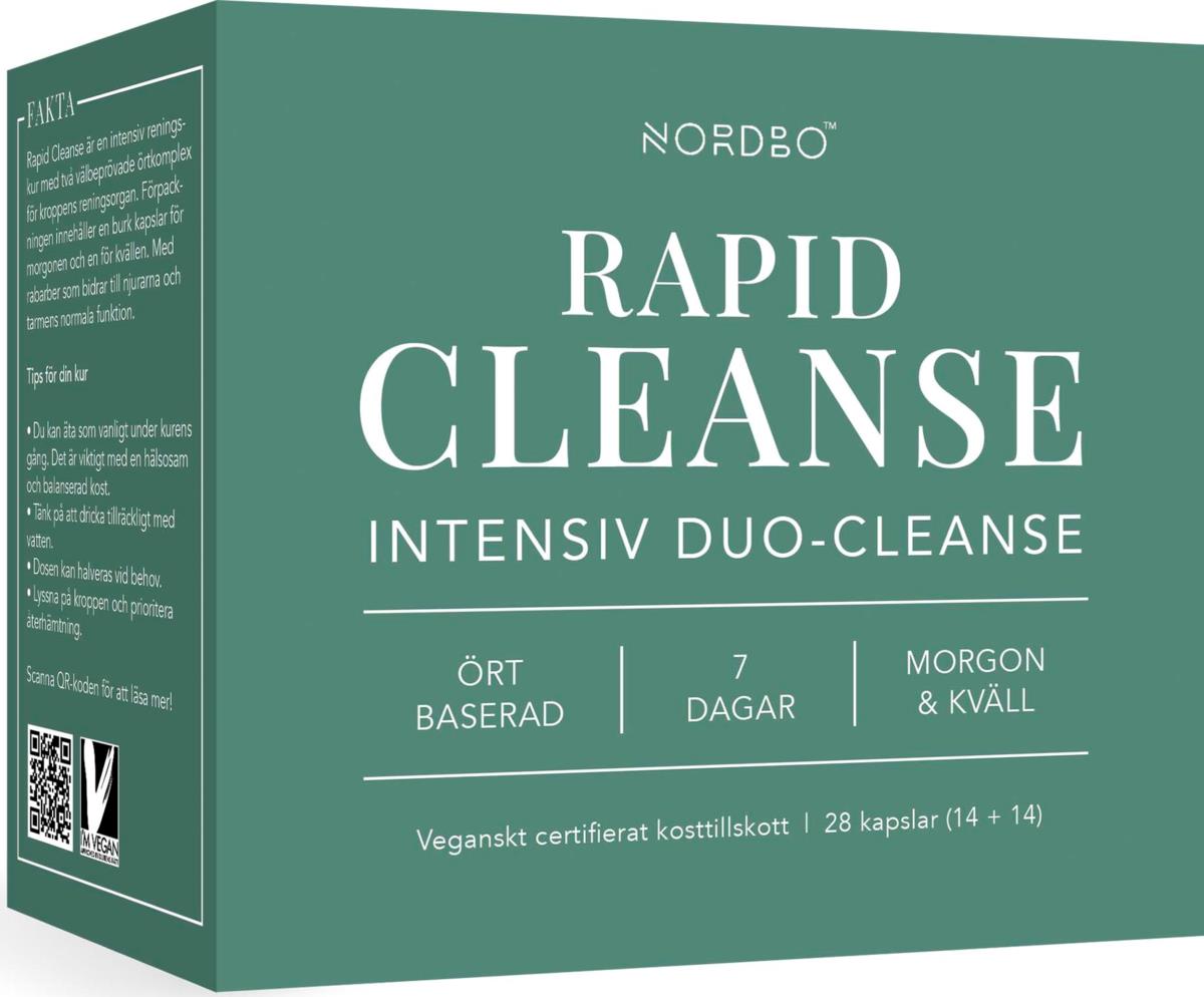 Nordbo Rapid Cleanse 28 kap