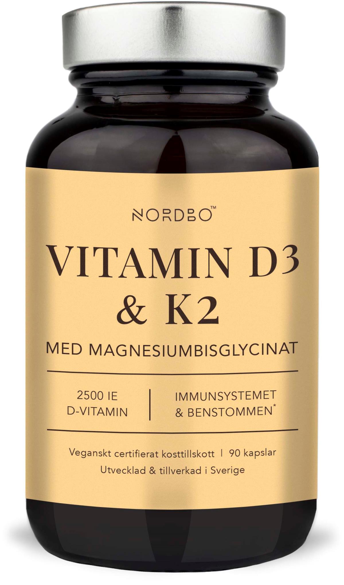 Nordbo Vitamin D3 & K2 90 st