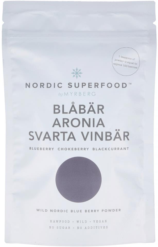 Nordic Superfood by Myrberg Blue Blåbär, Aronia, Svarta Vinbär