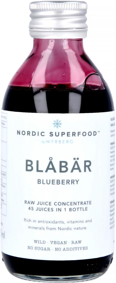 Nordic Superfood Rawjuice concentrate-blåbär  195 ml