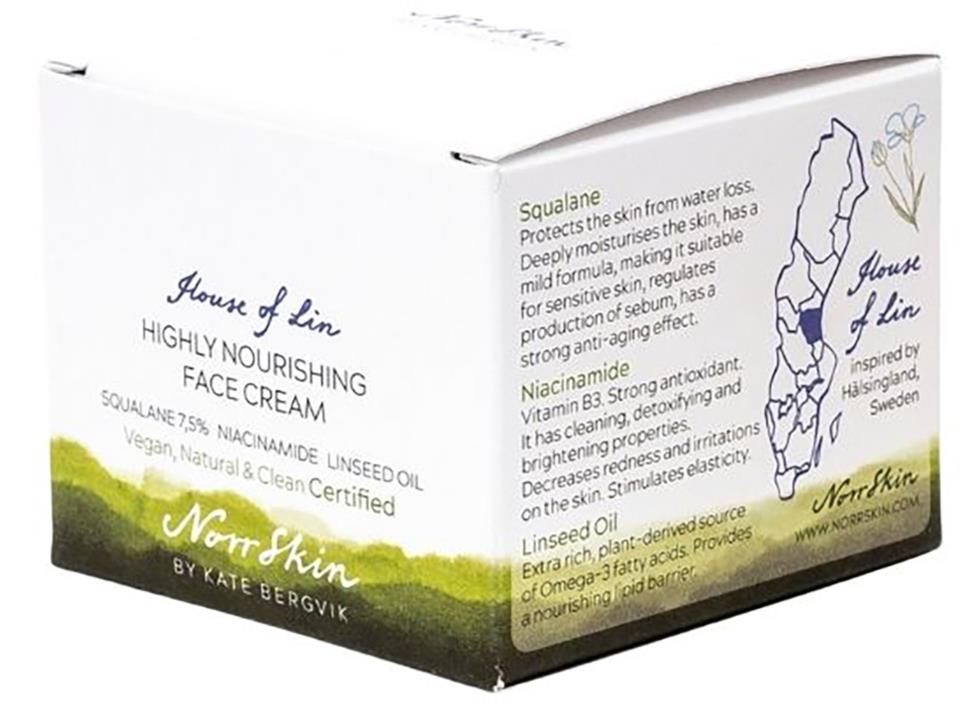 Norrskin House of Lin Natural Highly Nourishing Face Cream 50 ml